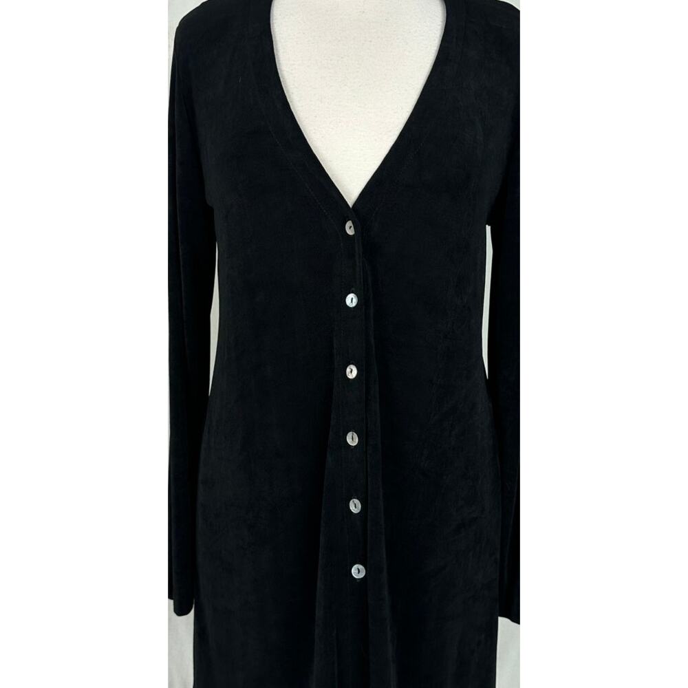 Rabbit Rabbit Rabbit Designs Size 8 V Neck Button Front Long Cardigan Acetate - Picture 7 of 11